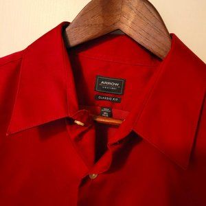 Arrow Dress Shirt - Red, Large